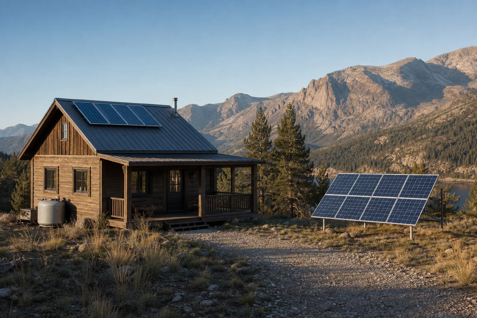 how to choose solar panels for a rural cabin roof and ground-mount site