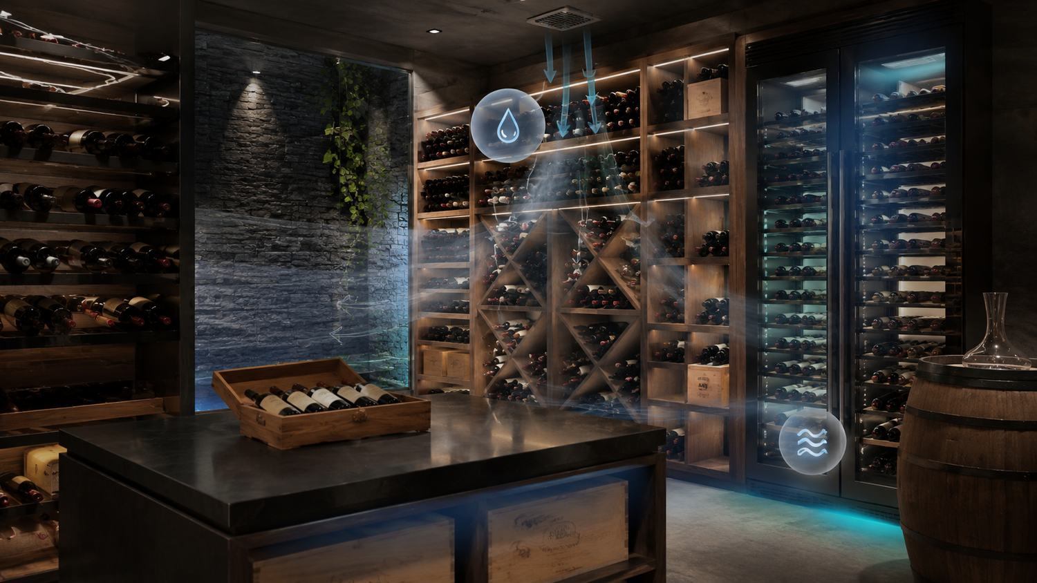 Ideal wine cellar temperature, humidity and airflow guide